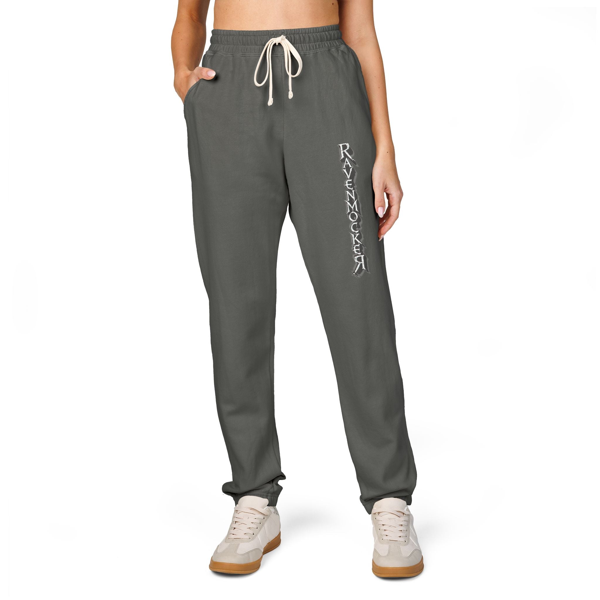 Vertical Script Sweatpants — Minimal Streetwear Fleece Joggers